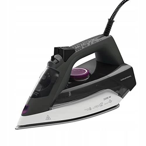 GRUNDIG Żelazko Parowe Szare Białe Fioletowe Model SI 4850 — miniatura 2