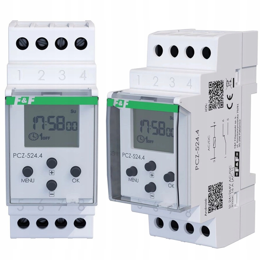 Astronomický hodinový stroj F&f Ovladač osvětlení na Din lištu Automatický