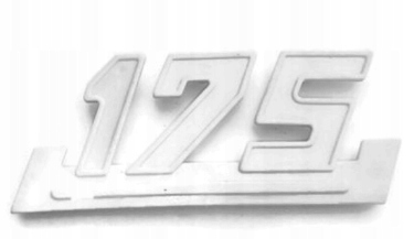EMBLEMAT DEKLA WSK "175" BIAŁY