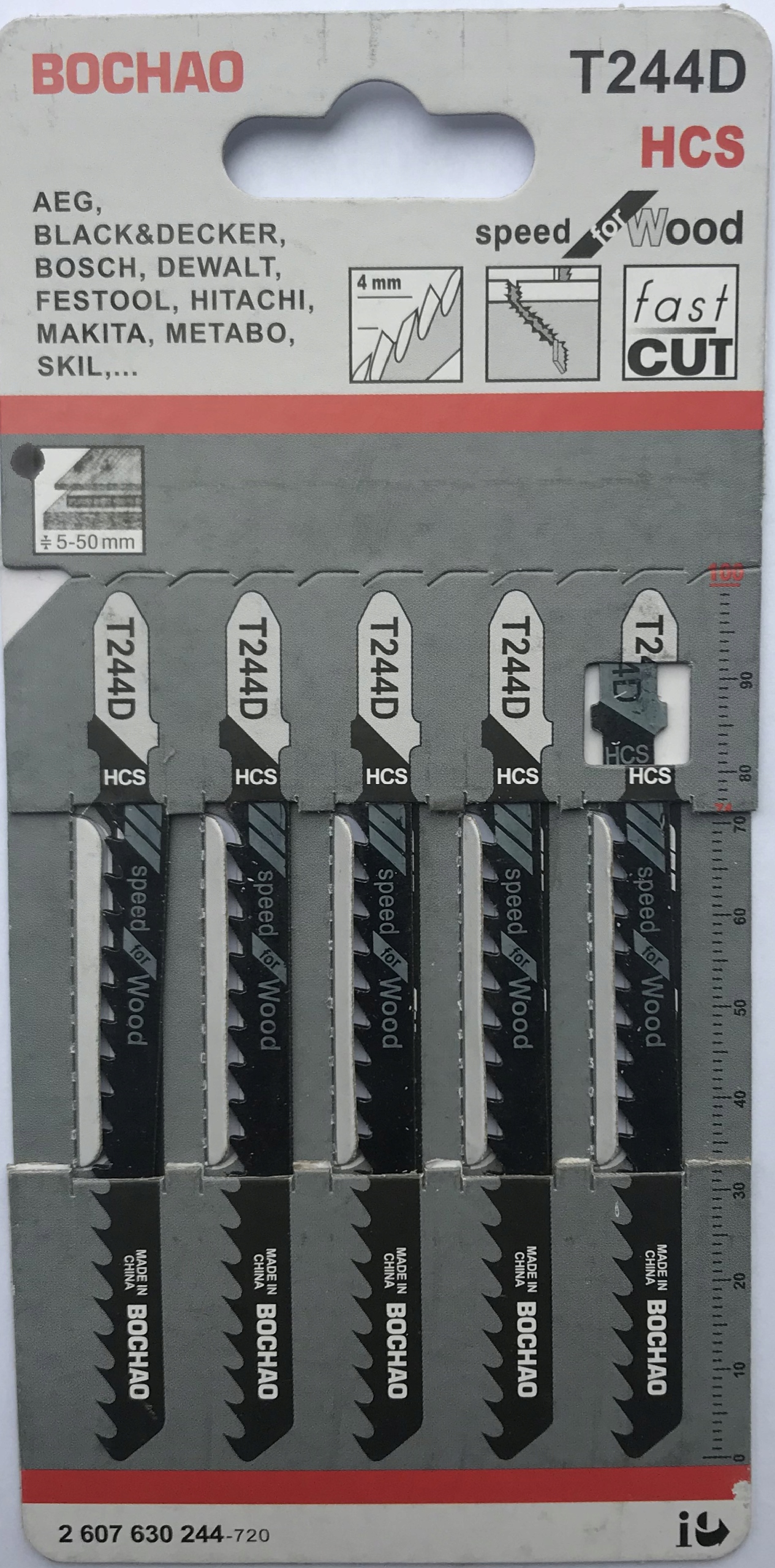 

Brzeszczot do wyrzynarki T244D Drewno 5 szt noże