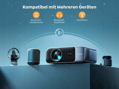 YABER Projektor Full HD 1080P 4K WiFi6 Bluetooth 28000 Lumen 300 Cali — miniatura 6