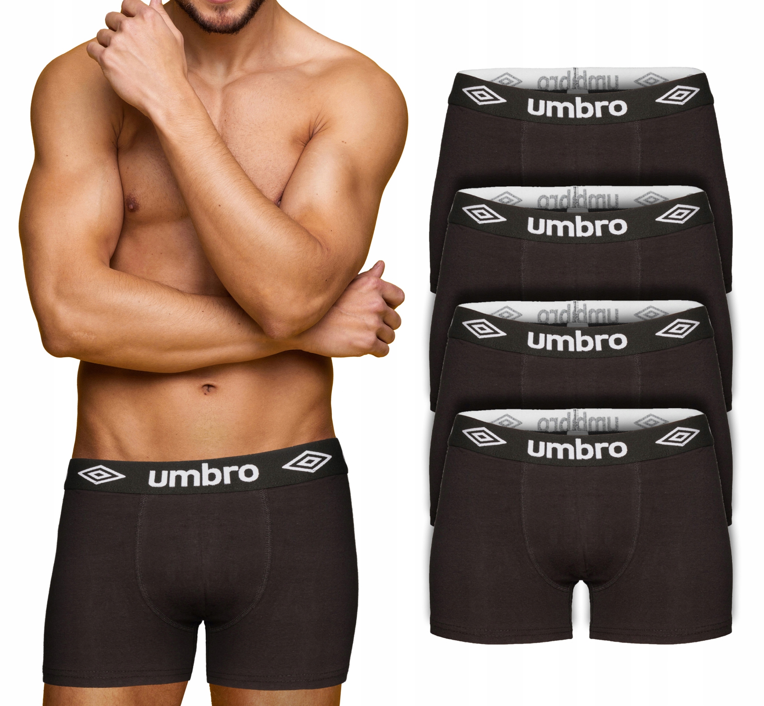 

Bokserki męskie Umbro bawełniane 4-PAK XL