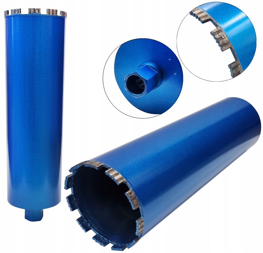 Wiertło Koronowe Diamentowe Do Betonu 132 x 450mm Wiertnica Otwornica