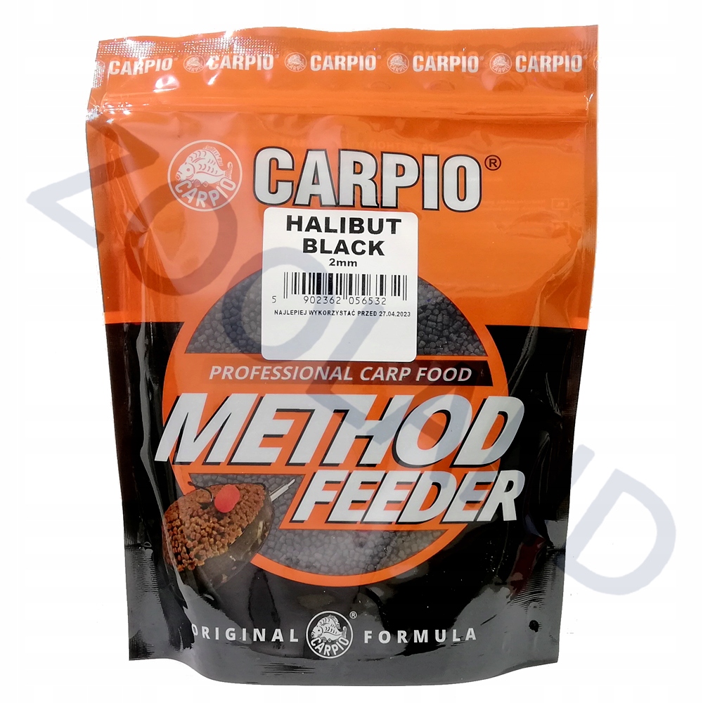 CARPIO Pellet HALIBUT BLACK 2mm method feeder pele