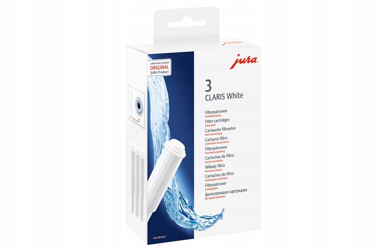 Filtry do wody Jura Claris White 3szt 68739