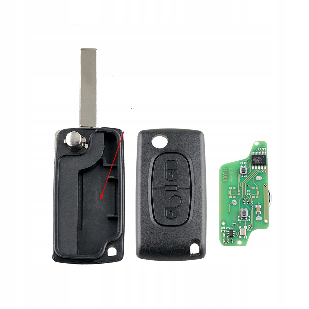 

Kluczyk Z Elektroniką Peugeot 207 307 308 407 607