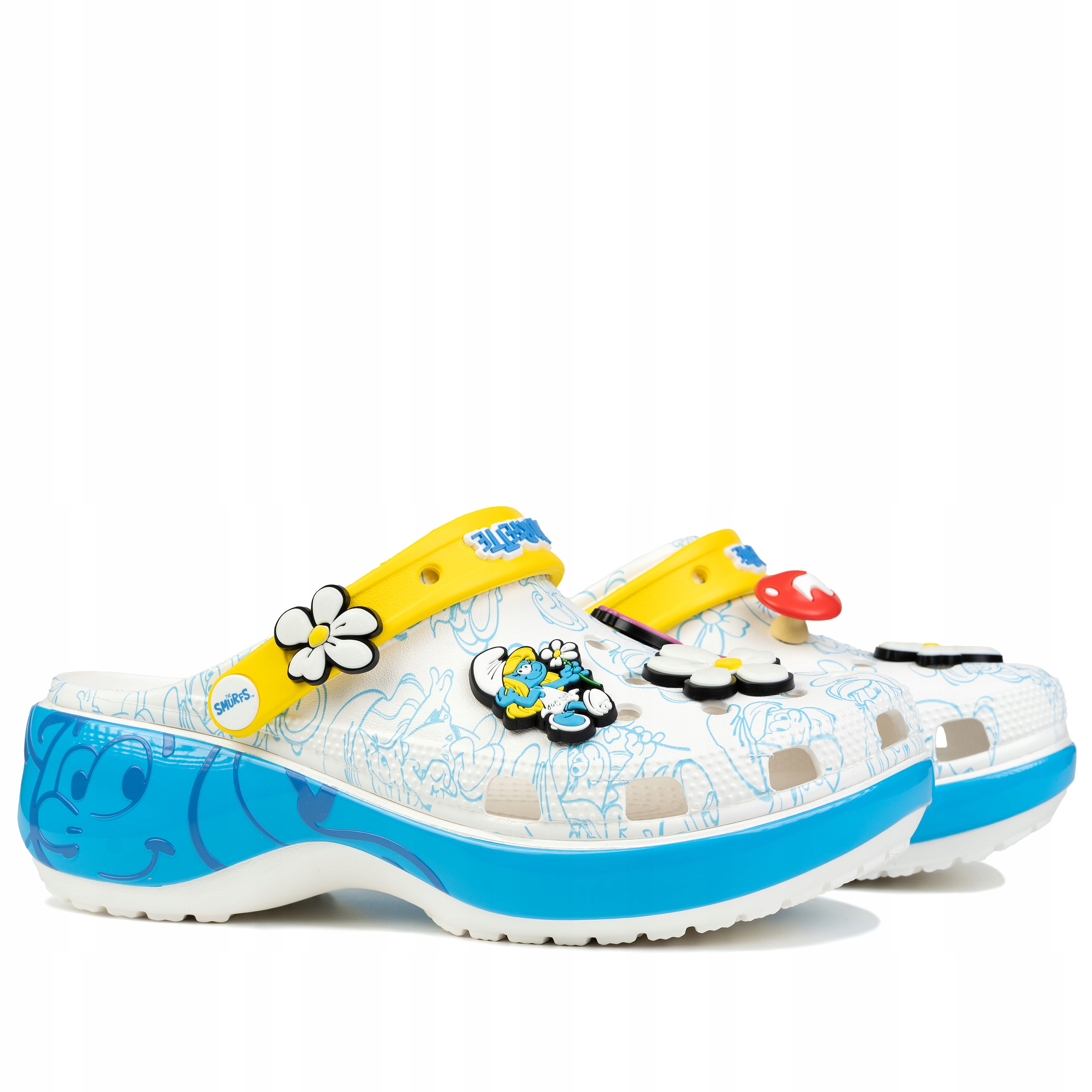 Nazouváky pantofle, chodítka Crocs Smurfs Platform Clog 21082290H