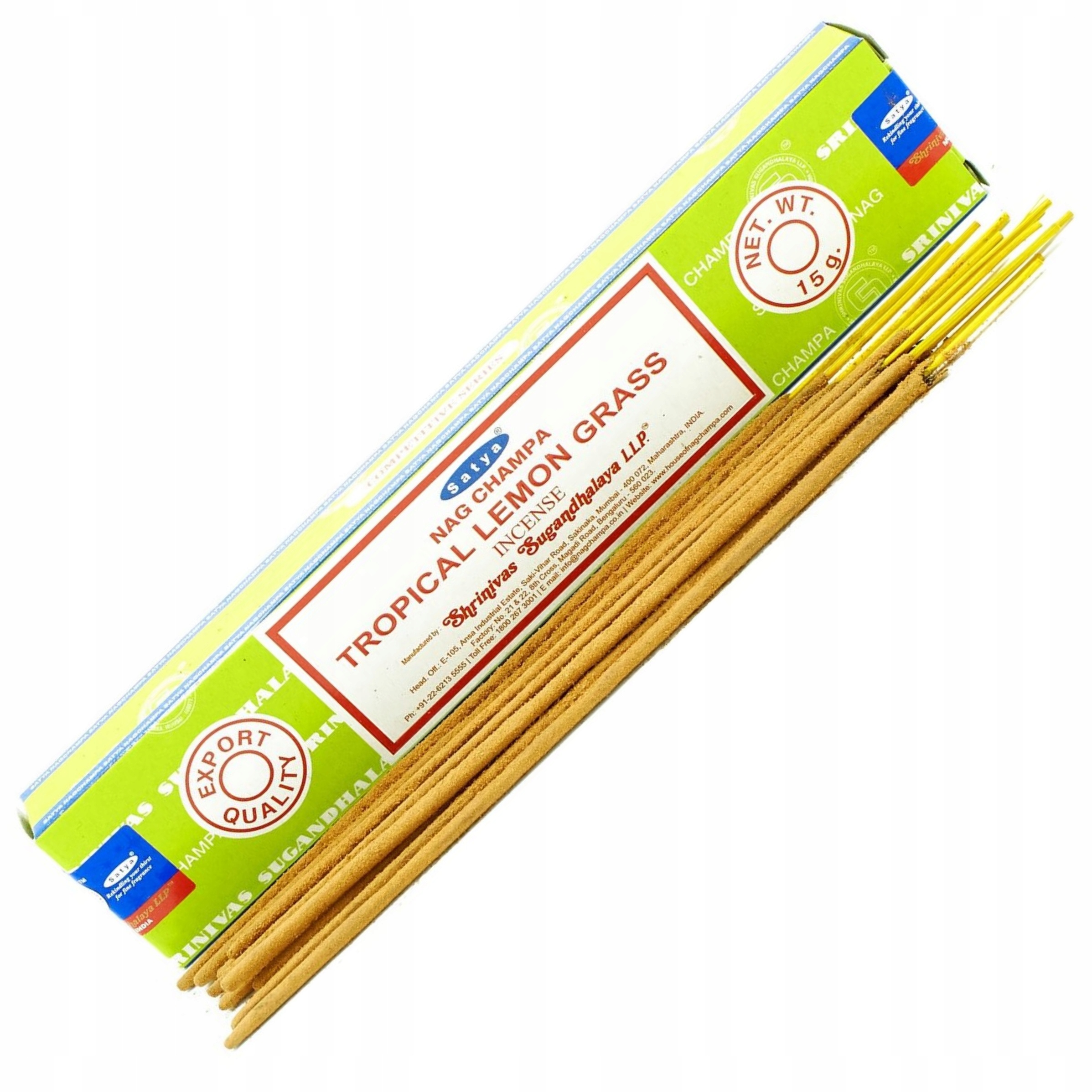 

Kadzidła Satya Tropikalna Trawa Cytrynowa 15g
