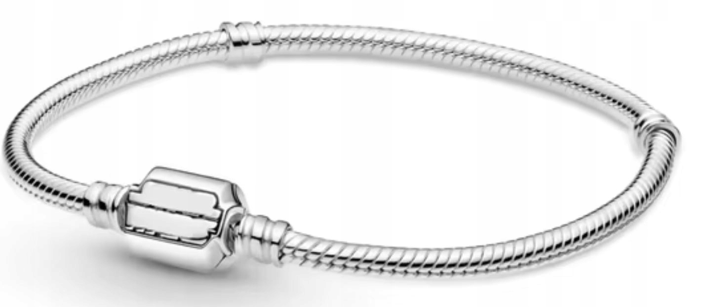 Modulární náramek pro zavěšení přívěsků barel sudové stříbro 925 17 cm