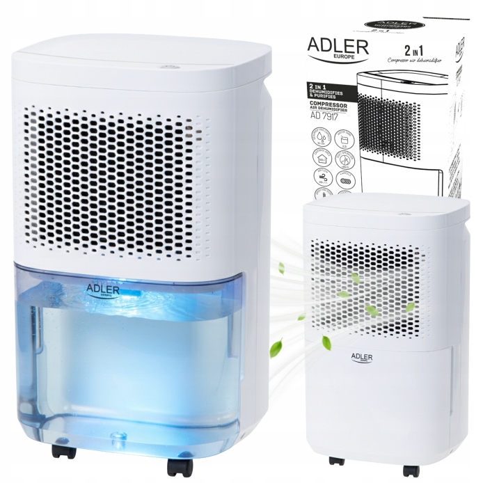 Osuszacz Powietrza Elektryczny Pochłaniacz Wilgoci Domowy Wydajny 10l/24h