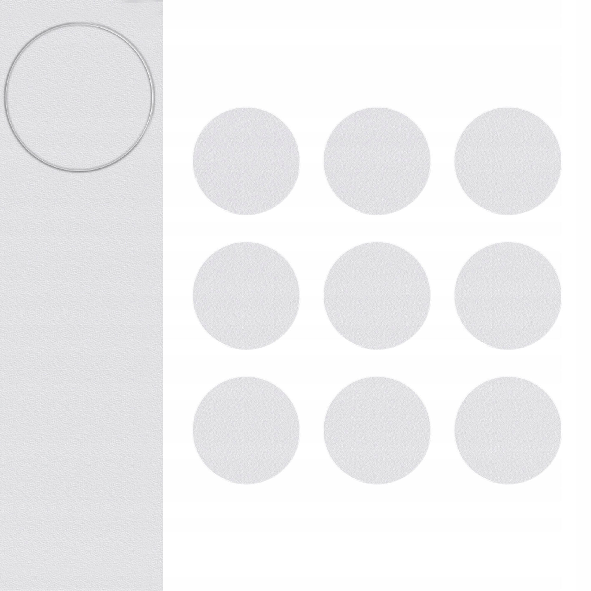 

Zaślepki Meblowe Samoprzylepne Biały fi20mm 9sztuk