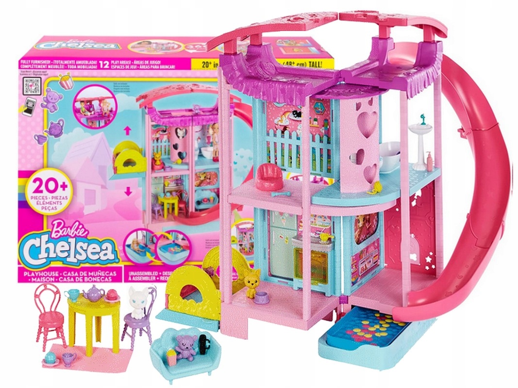 Barbie Chelsea Domek Zabaw dla lalek + akcesoria