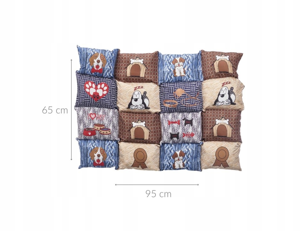 Levně Pelíšek pro psa s protiskluzovým dnem, 65 × 95 cm