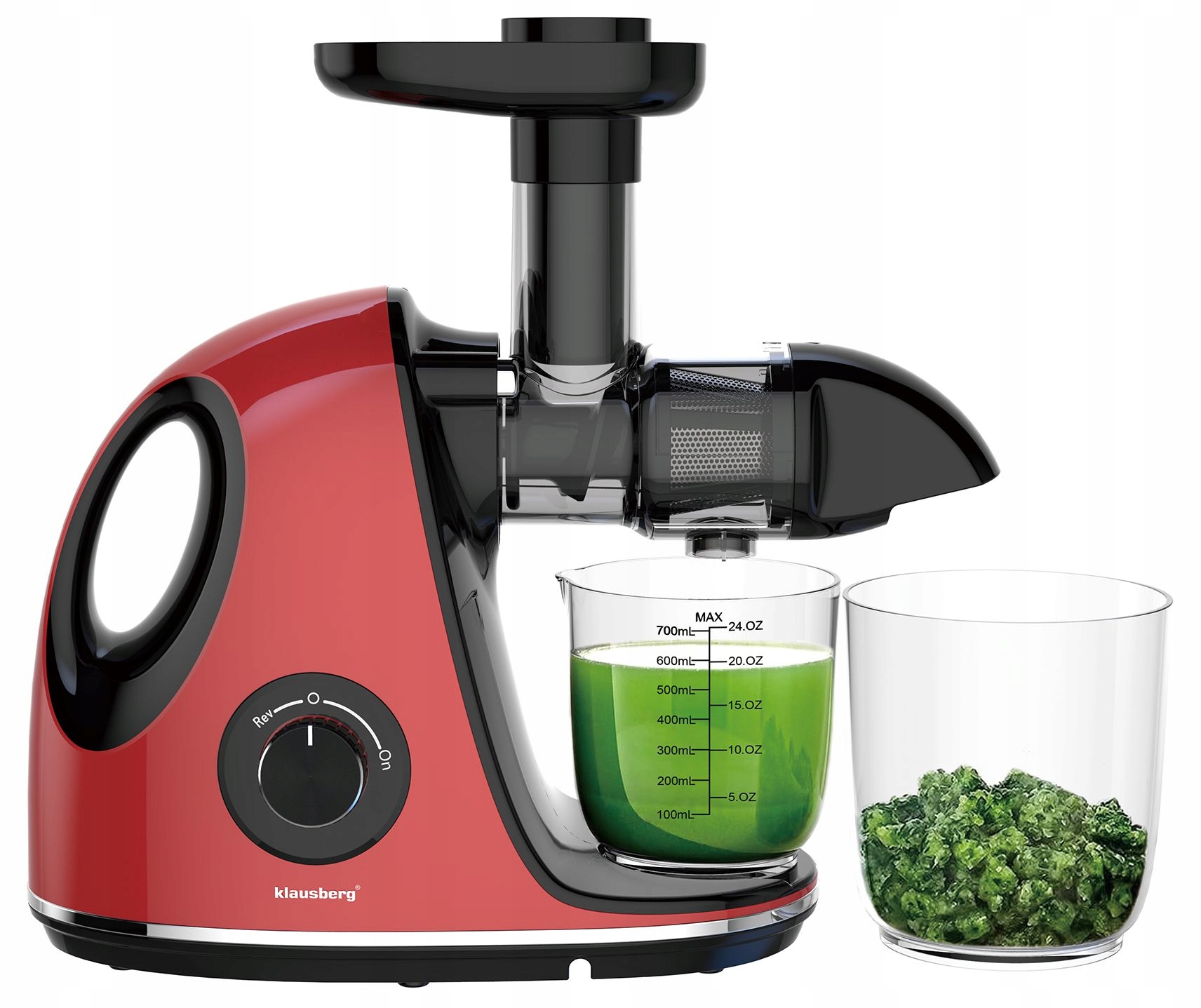 Pomaloběžný odšťavňovač 150 W, šťáva z zeleniny a ovoce Cold Press Klausberg 7865