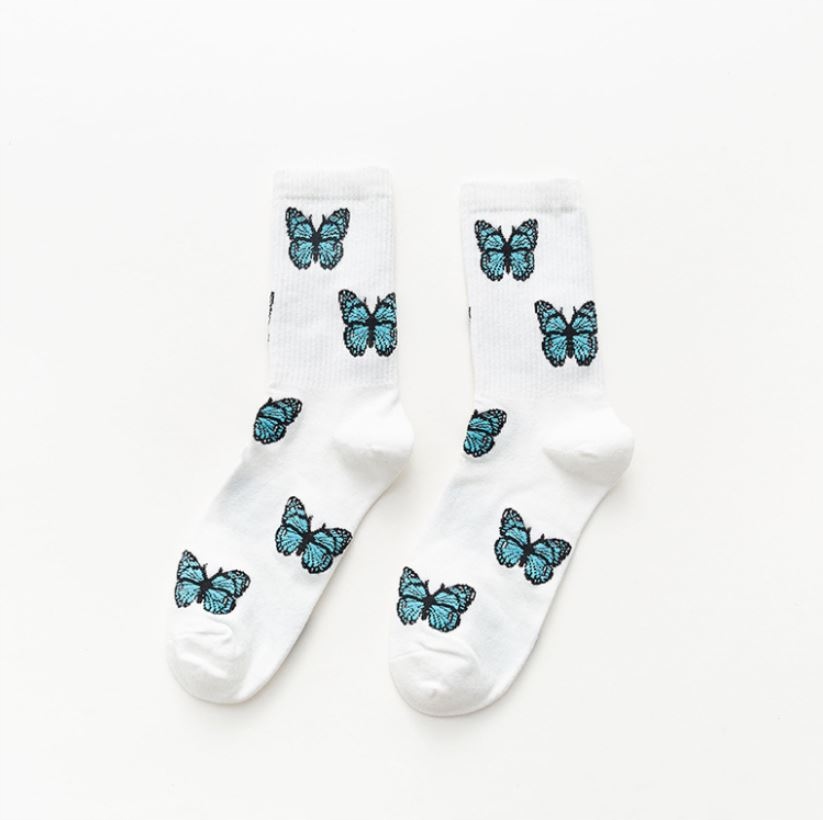 

Kolorowe Skarpetki, Skarpety Bawełniane, Motyl