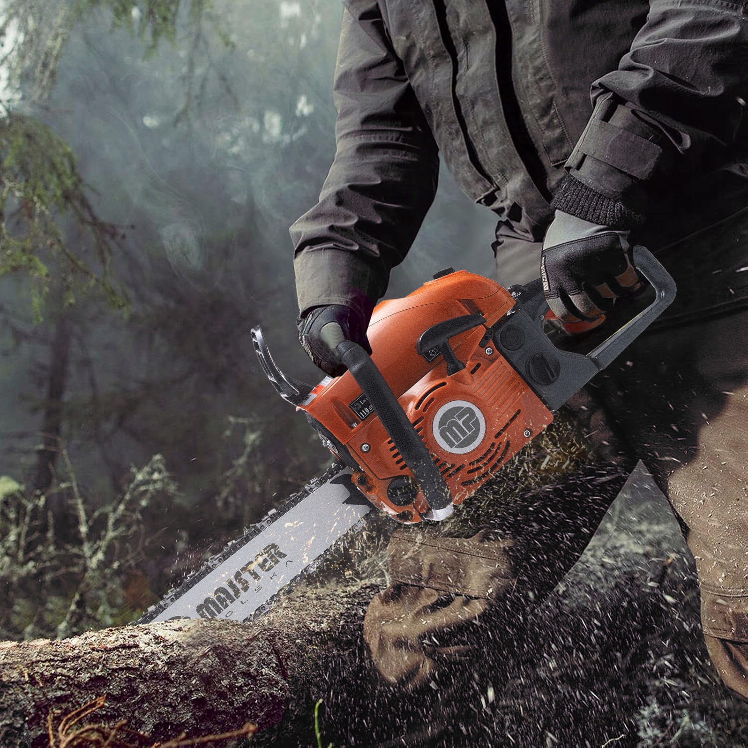 PIŁA SPALINOWA PILARKA ŁAŃCUCHOWA 5,7km 58cm3 2x łańc/prowad/Olej Mocna XXL Stan opakowania oryginalne