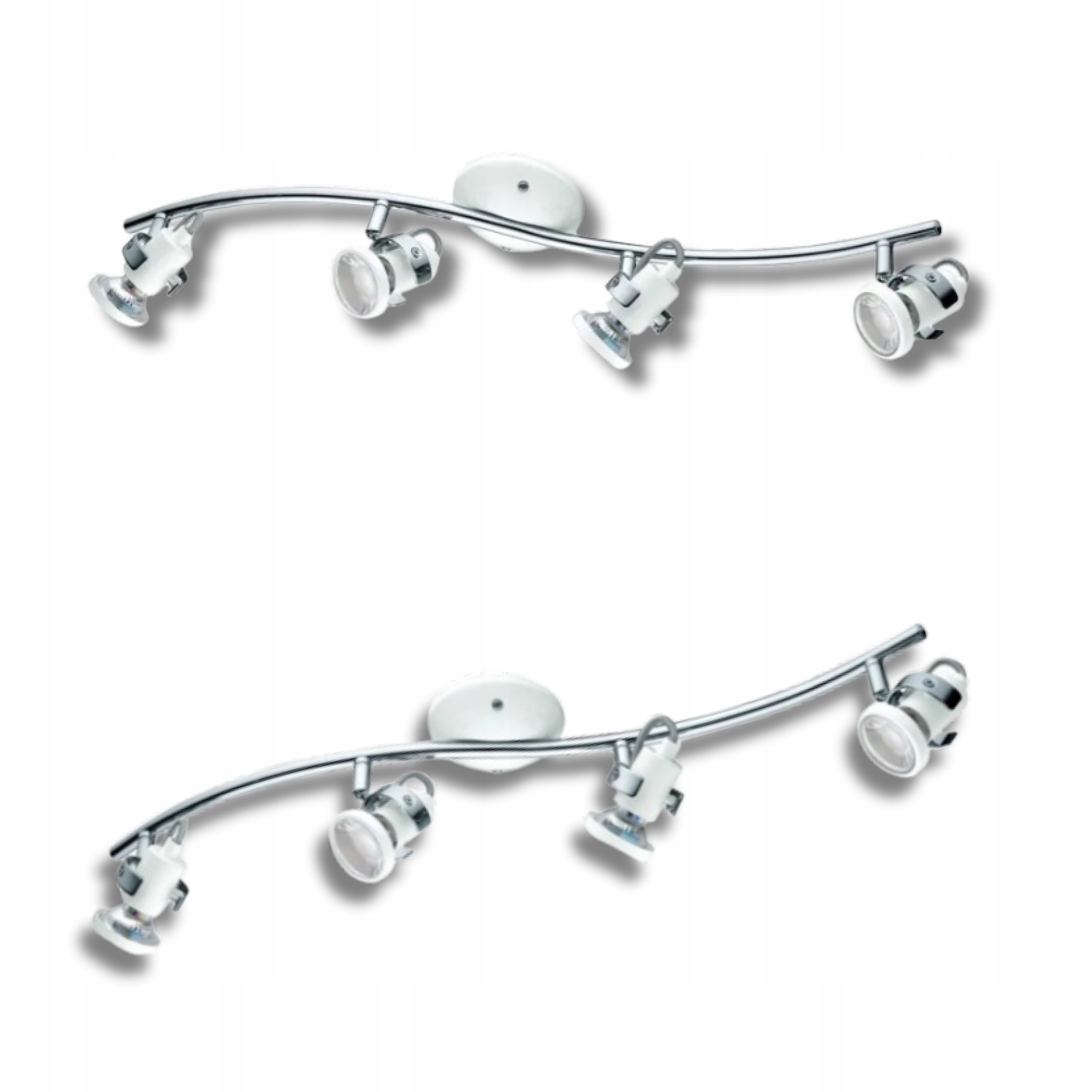 Univerzální stropní svítidlo Led Tukon 3 Ocel Bílá 4 otočné hlavice