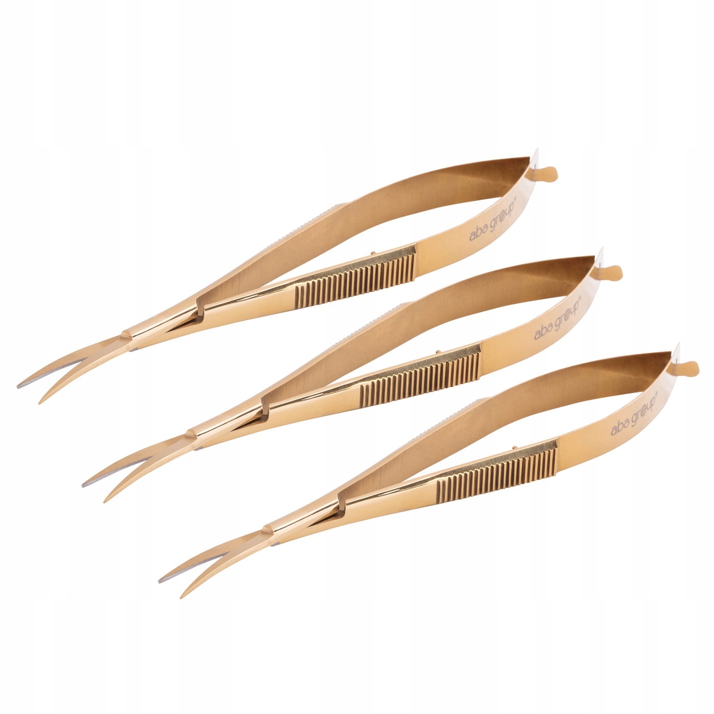 Nůžky na zastřihování obočí a šablony ohnuté 1468 Sada 3 ks Aba Group