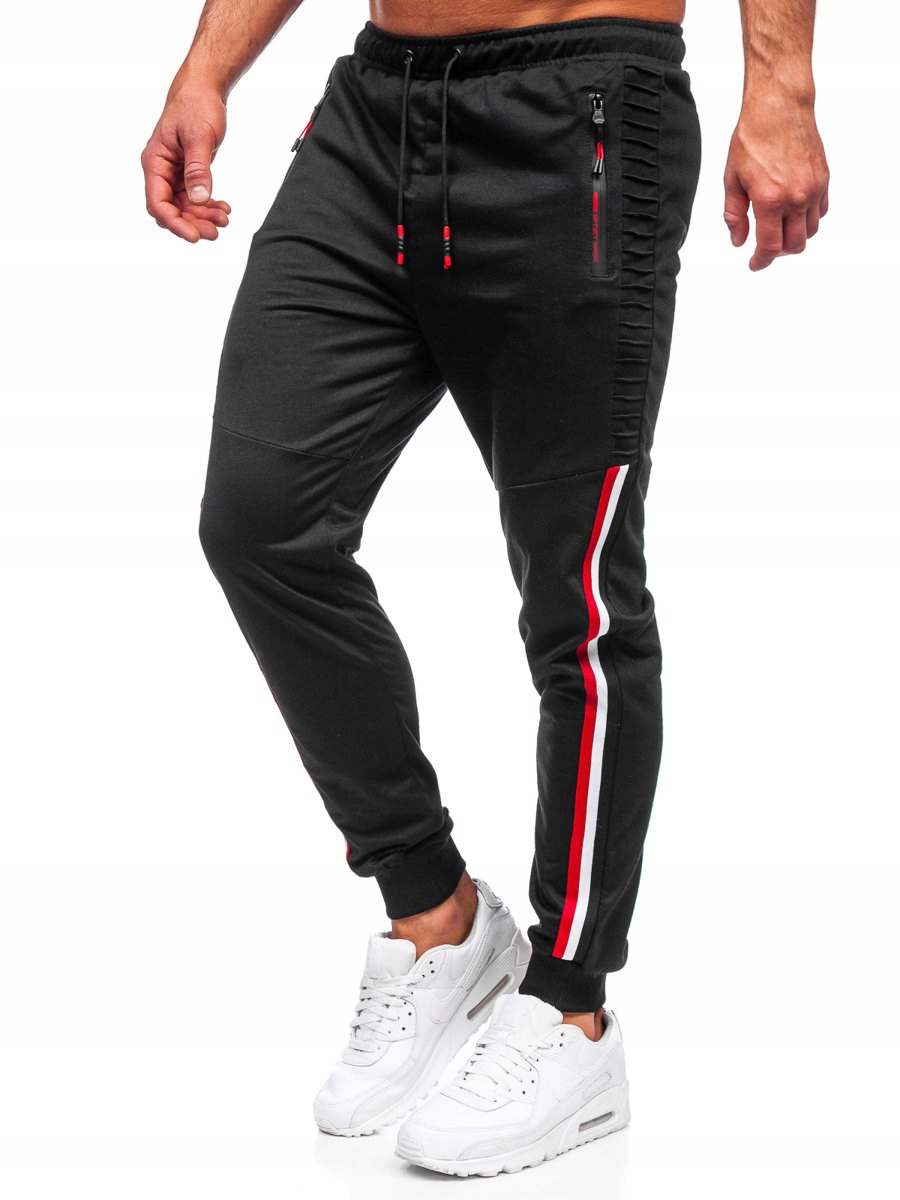 

Spodnie Dresowe Męskie Czarne K10329 DENLEY_2XL