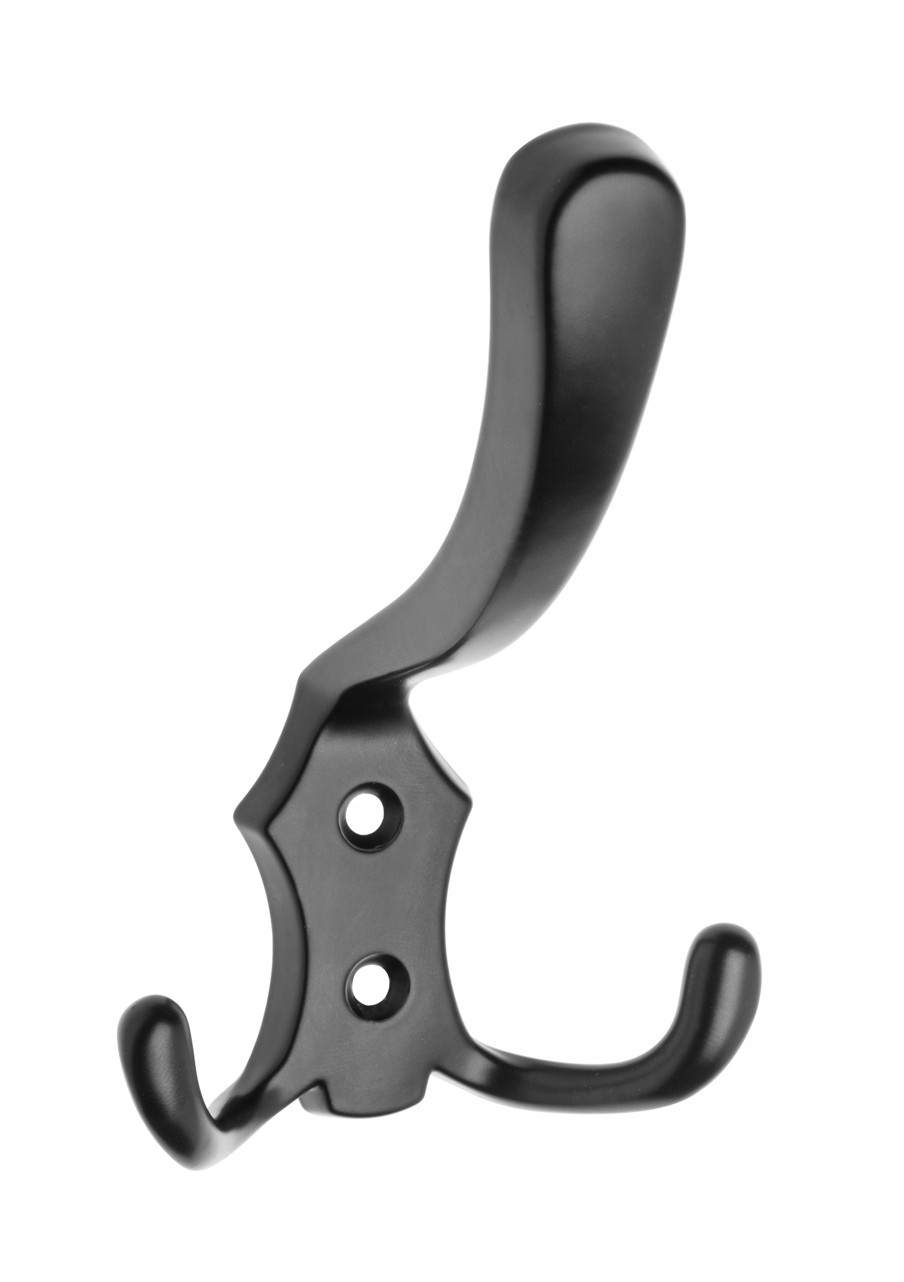 

Wieszak ścienny ubraniowy Duży potrójny Czarny Mat