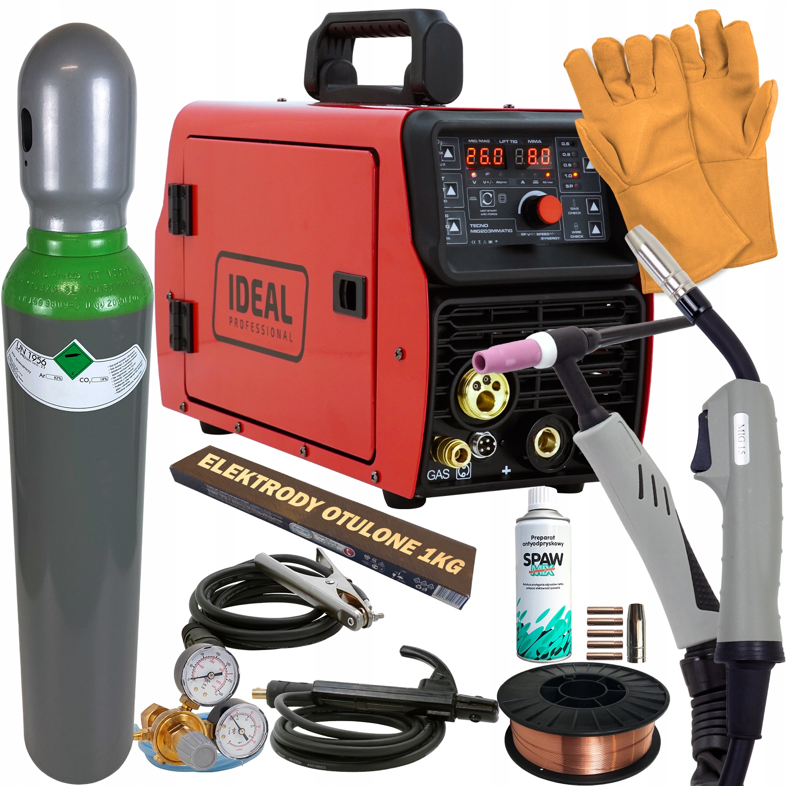 Зварювальний апарат MIGOMAT 3in1 Mig 200 Synergia MMA TIG 230V