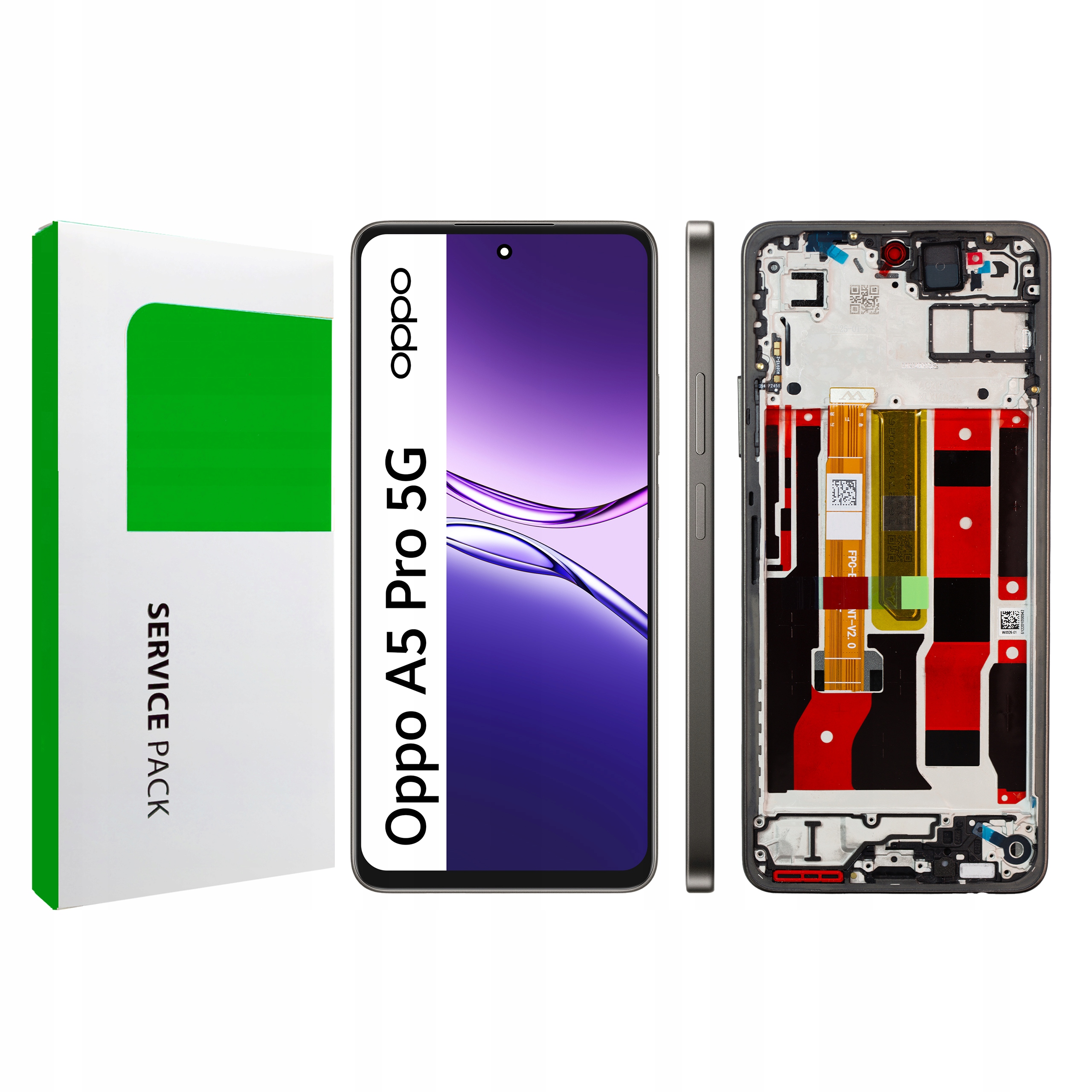 Displej s rámčekom pre Oppo A5 Pro 5G Originál Zila LCD displej Mocha Brown