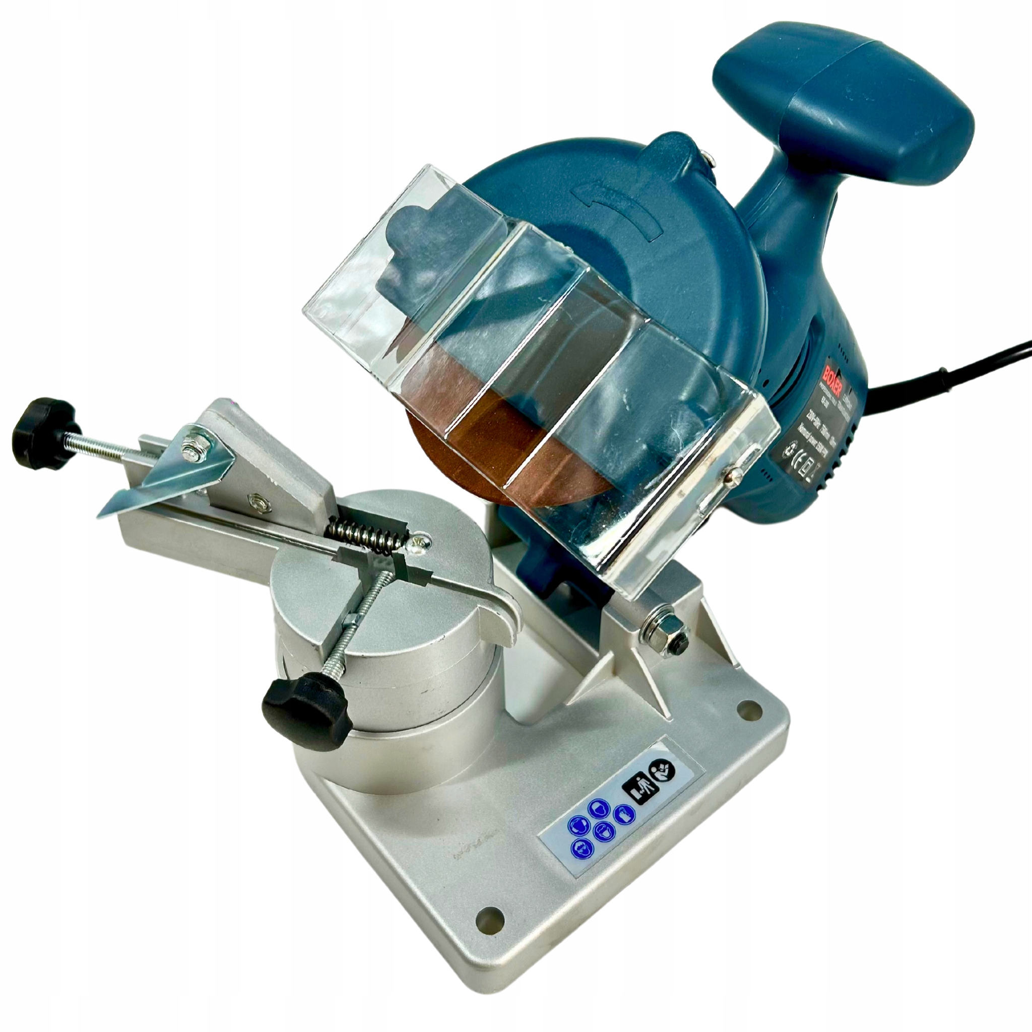 OSTRZAŁKA do łańcuchów ELEKTRYCZNA 850W +metalowe IMADŁO +TARCZA 100mm Seria BX200