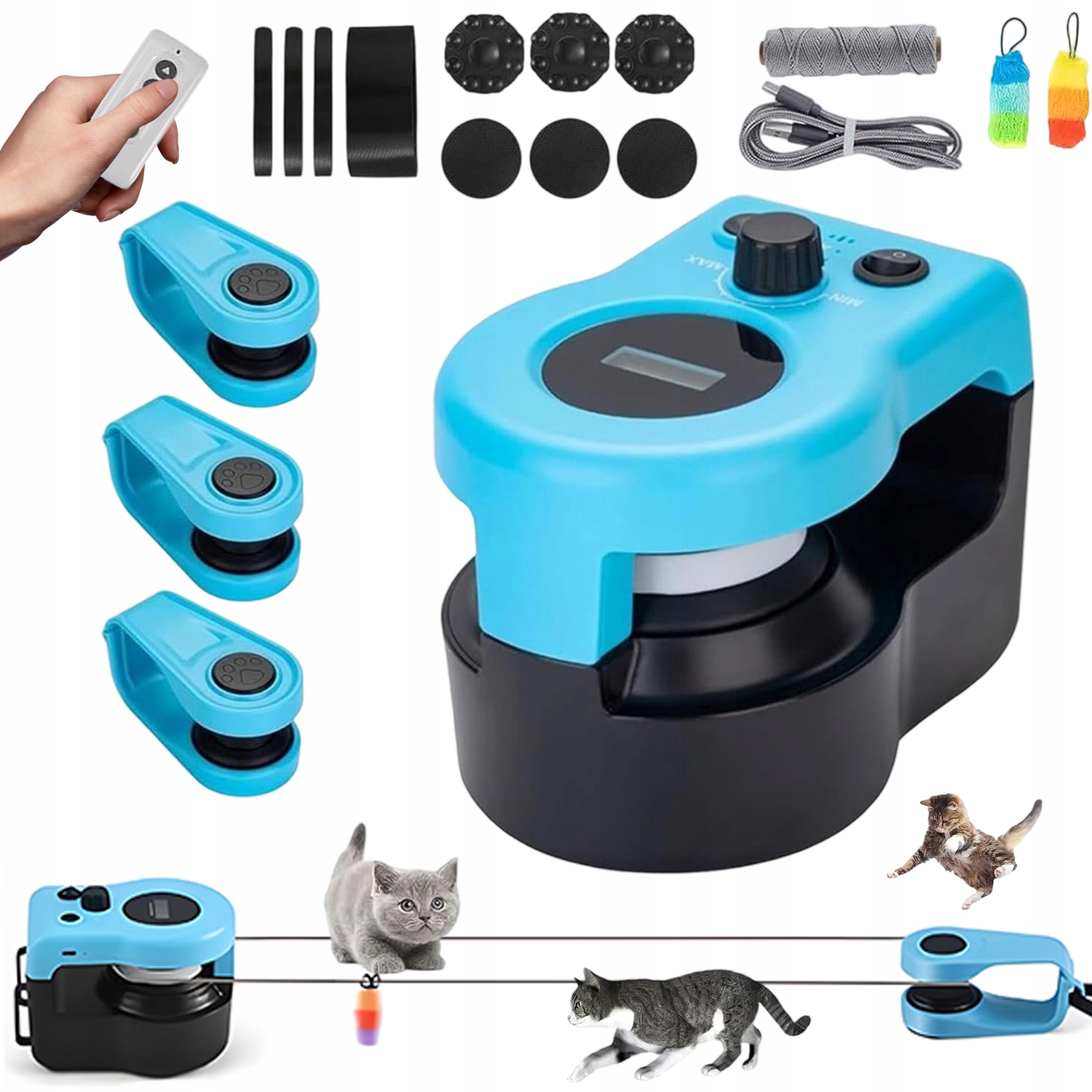 Interaktivní Hračka Pro Kočky S Dálkovým Ovládáním Režim Auto Manuální Honění