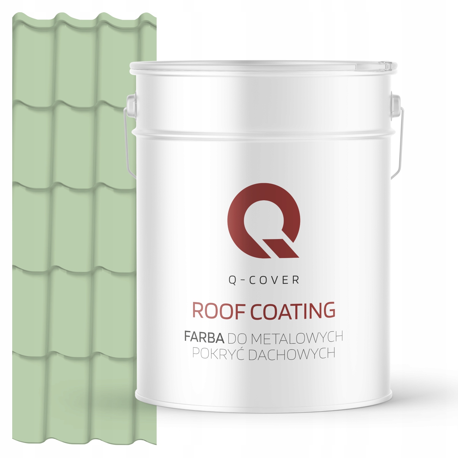 Farba Na Kovové Strechy Plechov Zelená Pastelová Ral 6019 10 L Polomatná
