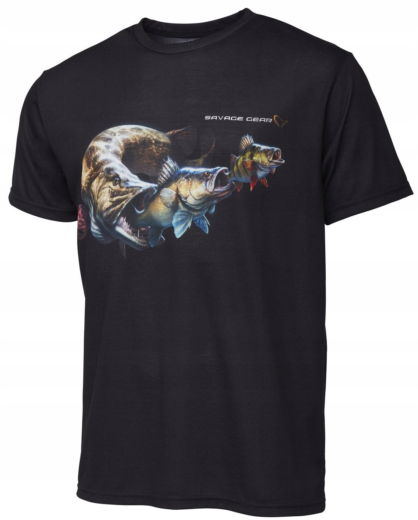 Tričko Savage Gear Cannibal s krátkým rukávem velikost XXL Černá