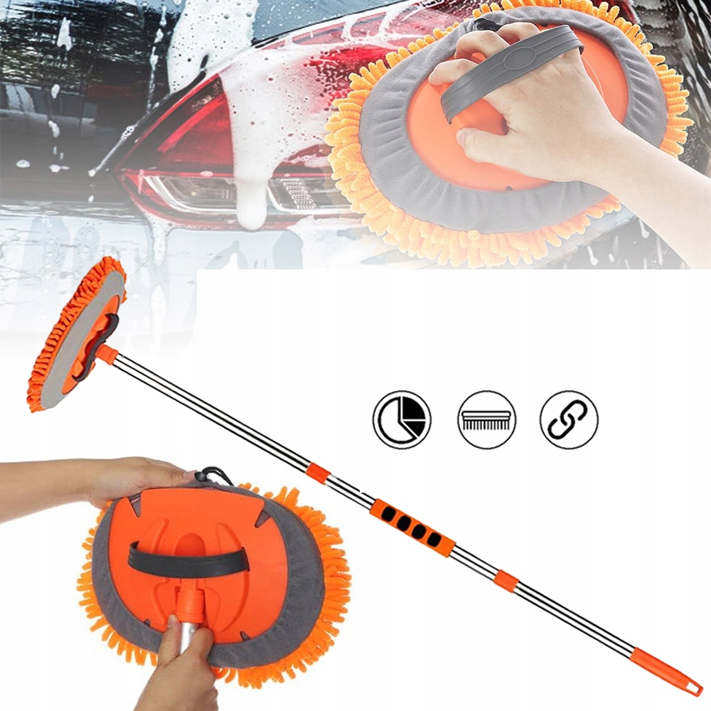 SZCZOTKA DO MYCIA SAMOCHODU AUTA MOP RĘCZNA MIKROFIBRA TAPICERKI FELG Producent Bedee