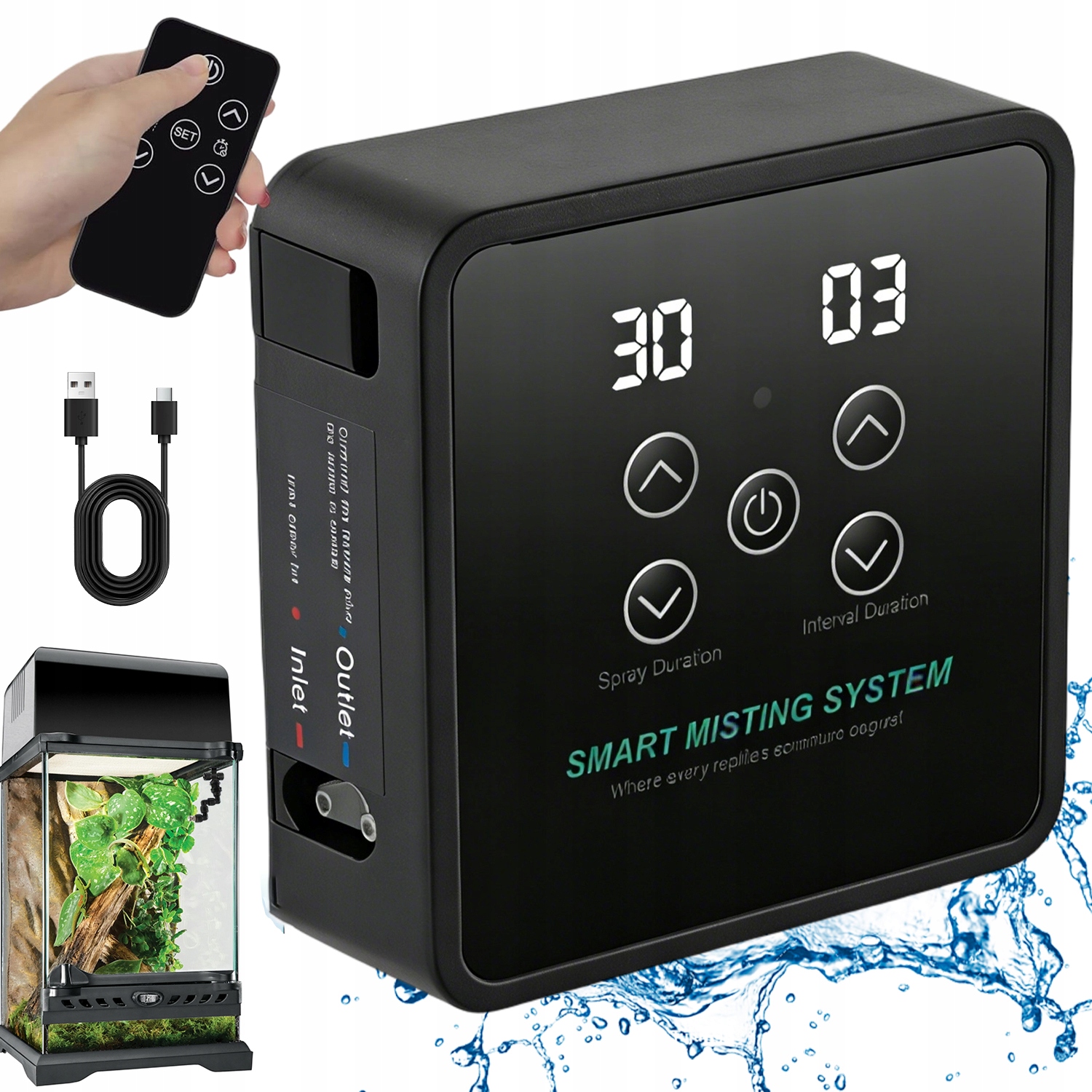 Zvlhčovače Vzduchu Pro Plazy Pro Chameleony, Ještěrky, Želvy, Němé