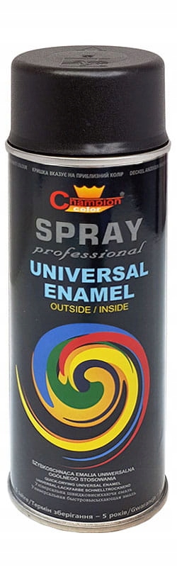 

Farba emalia spray 400ml Ral 9005 czarna mat
