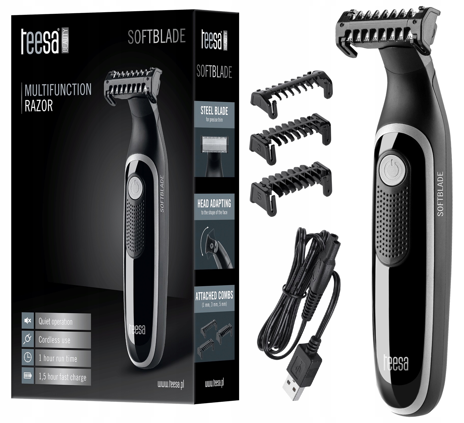 GOLARKA MASZYNKA DO TWARZY CIAŁA SOFTBLADE JAKOŚĆ