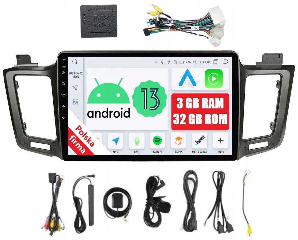 Navigácia Rádio 2DIN Android Toyota RAV4 4 IV 3/32 Gb Dsp Carplay Lte