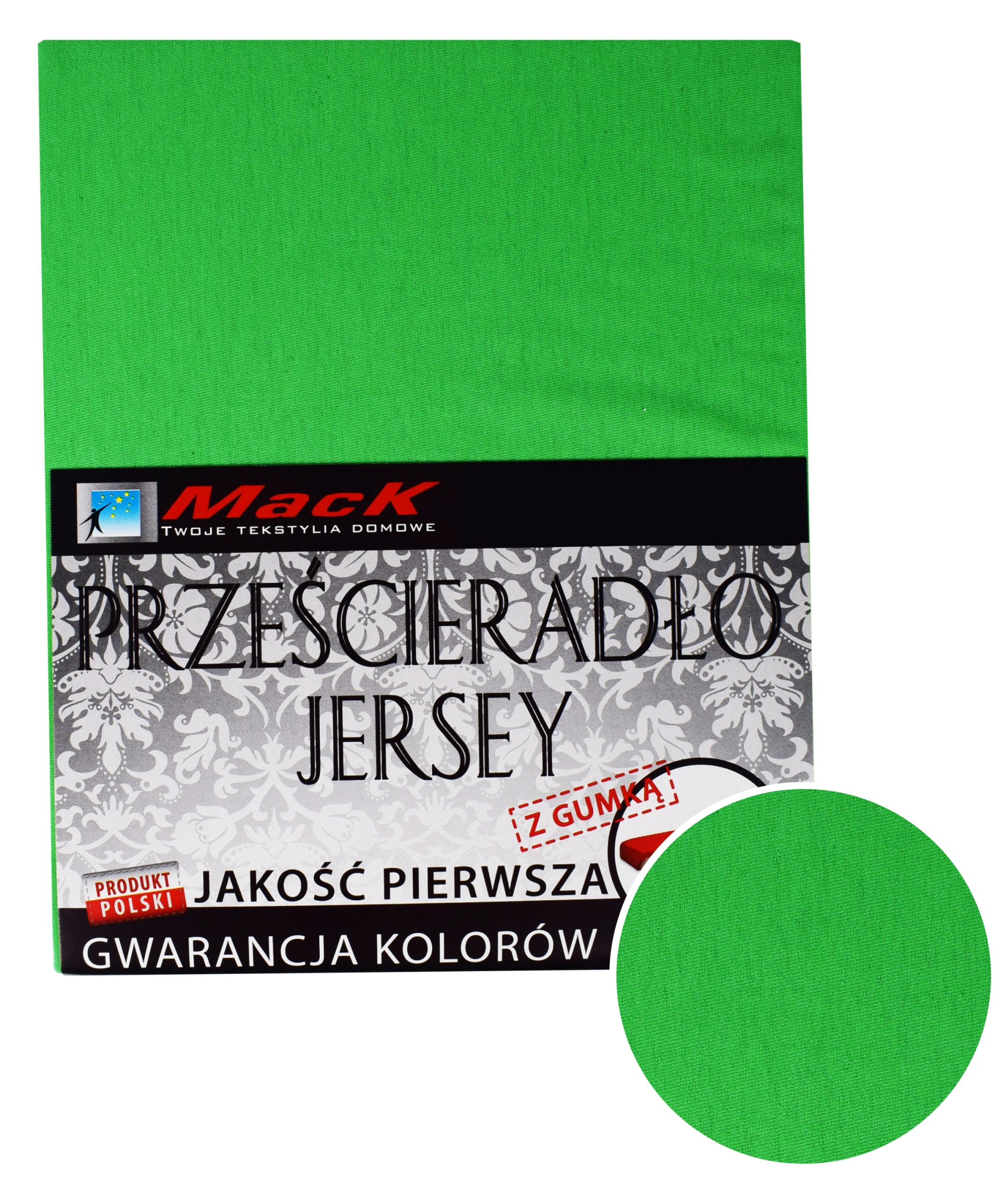 

Prześcieradło Jersey Z Gumką 120X200 ciemna zieleń