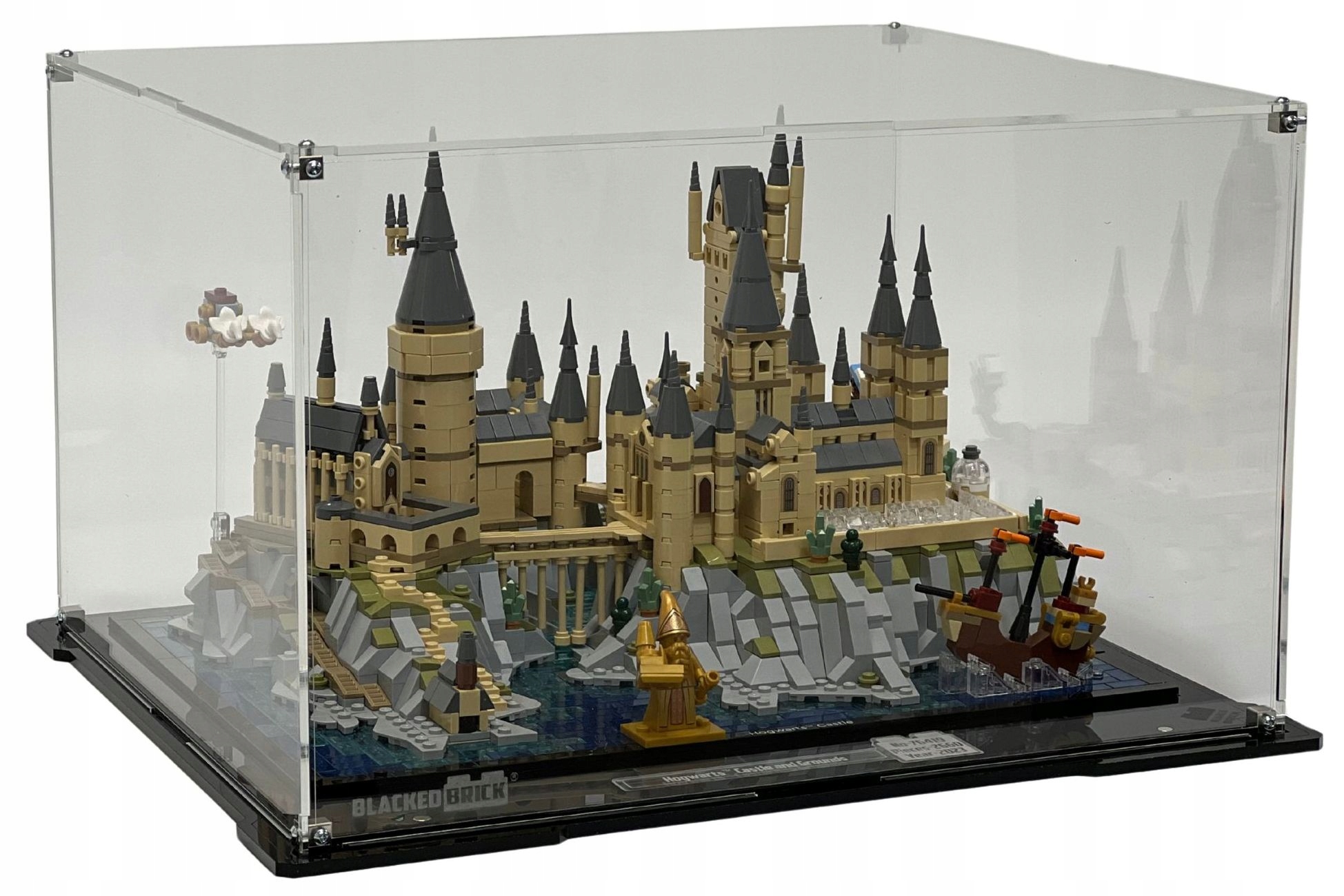Vitrína Blacked Brick pre Lego 76419 Harry Potter – Rokfortský hrad a membrána