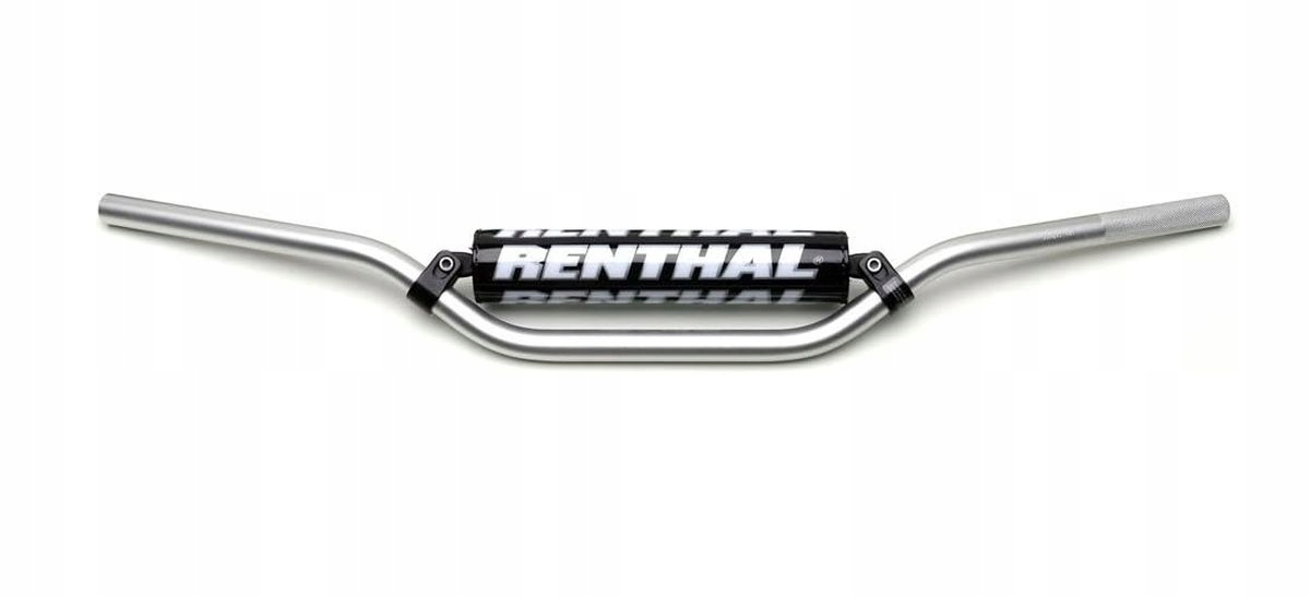 Renthal Riadidlá 7/8 Palca (22MM) MX Handlebar Strieborné Jimmy Button S Penovým Chráničom