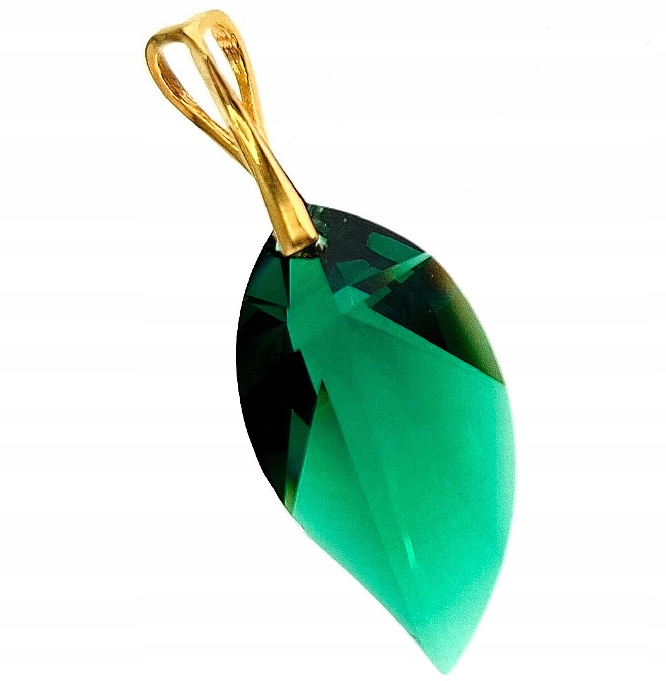 Krystaly krásný přívěsek Emerald Zlaté Stříbro