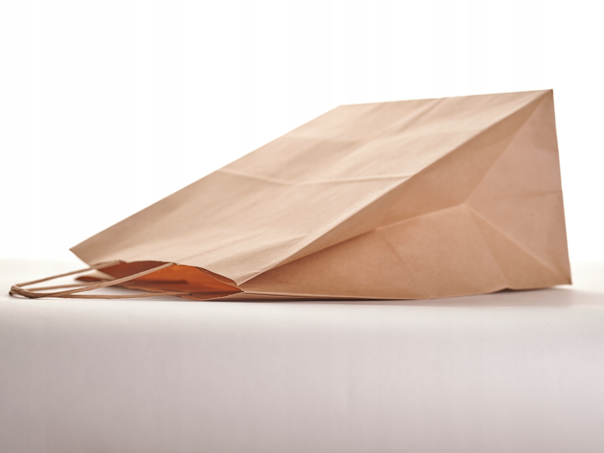 torba papierowa szara TORBY PAPIEROWE EKO a3 na lunch box 30x17x34cm 100szt Wysokość produktu 34 cm