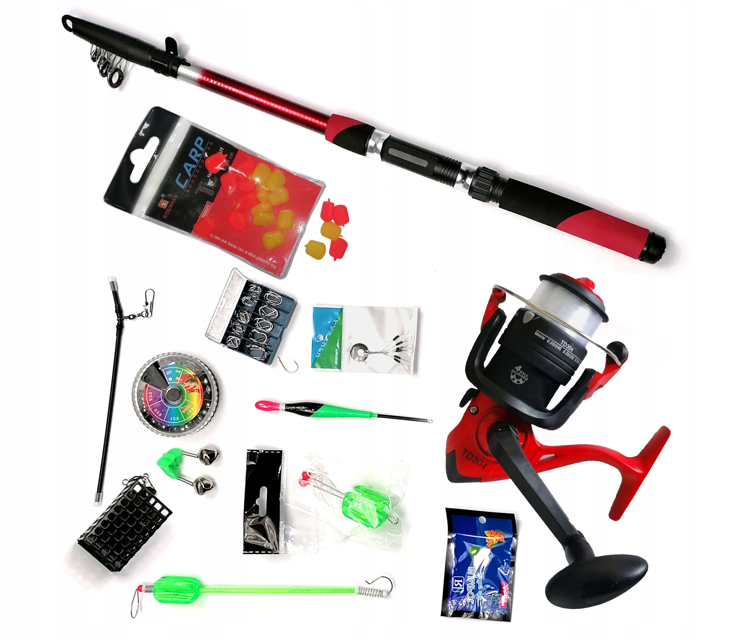 Univerzální rybářský set s navijákem na kukuřici