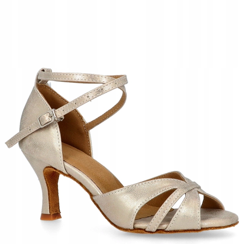 Pohodlné taneční boty na podpatku Tymoteo Love D9 Zlaté 35