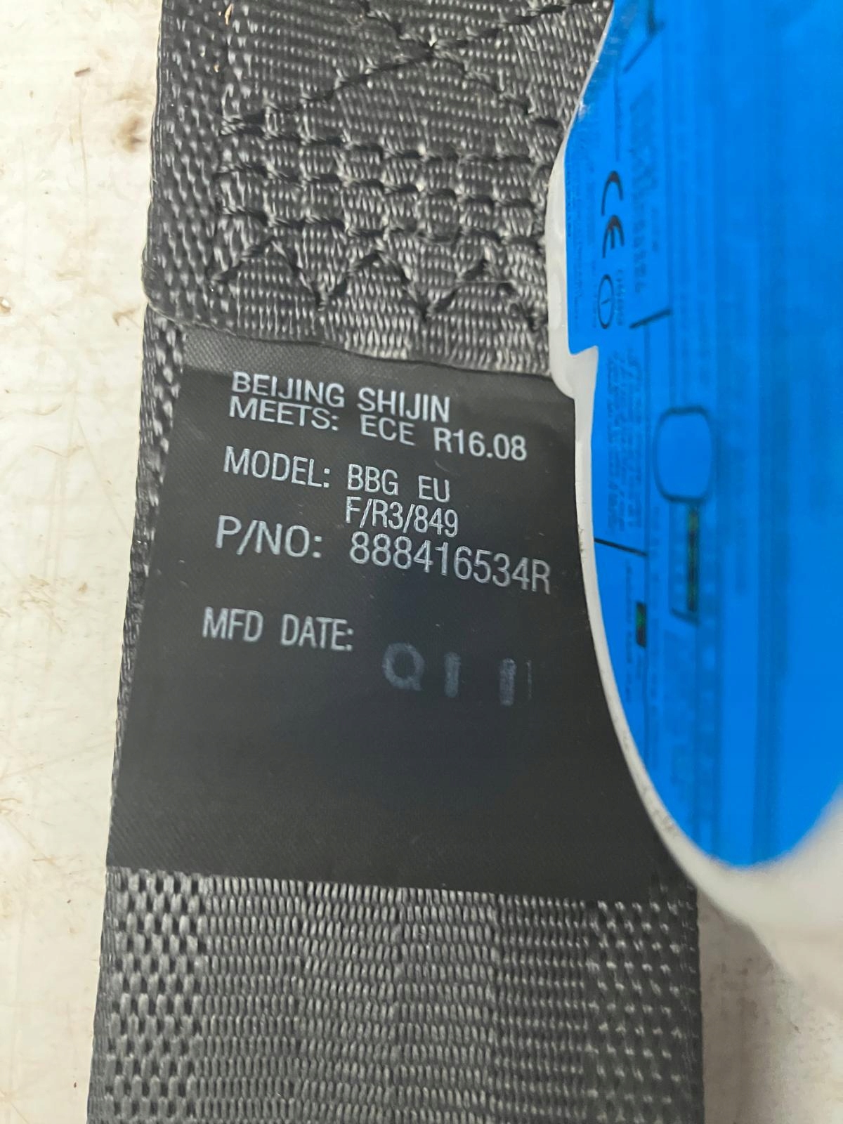ремень безопасности Dacia SPRING 888416534R