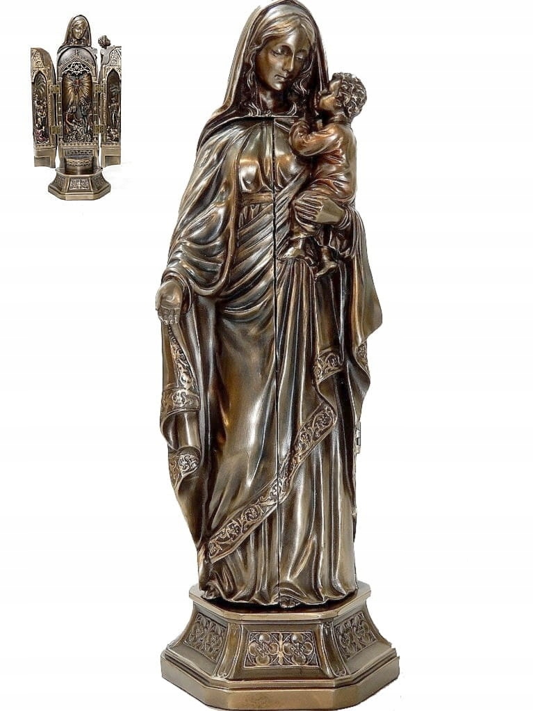 Tryptyk Vianoce V Figúrke Panny Márie S Dieťatkom Gravírovanie