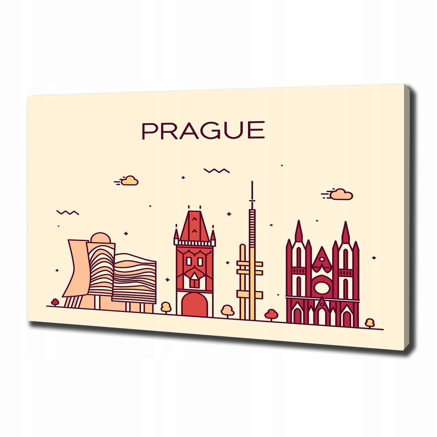 

Foto obraz na płótnie Praga budynki 100x70 cm