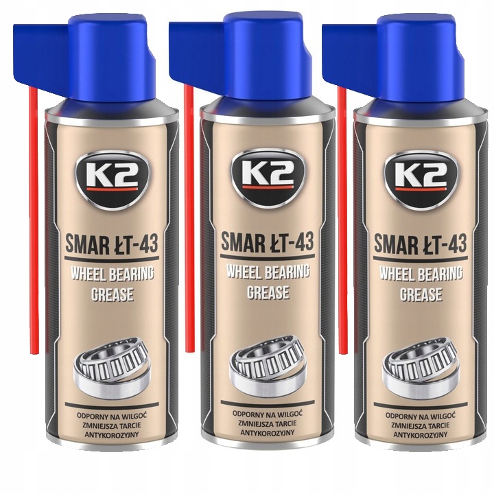 

K2 ŁT-43 Smar Do Łożysk W Sprayu Tawot 400ML x 3