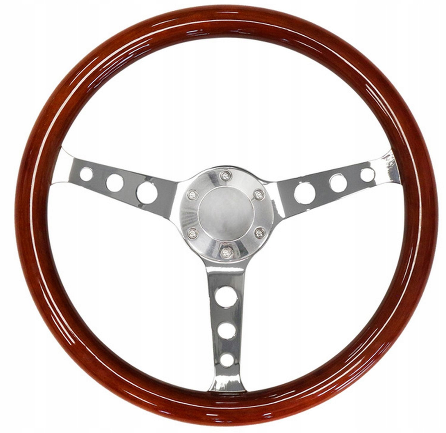 KIEROWNICA SPORTOWA DREWNIANA 380mm offset 30mm