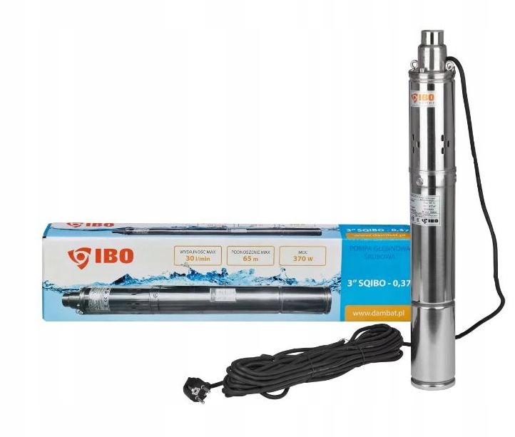 Pompa do podlewania 3" Sqibo 0,37 Pompa głębinowa 370W 30L/min