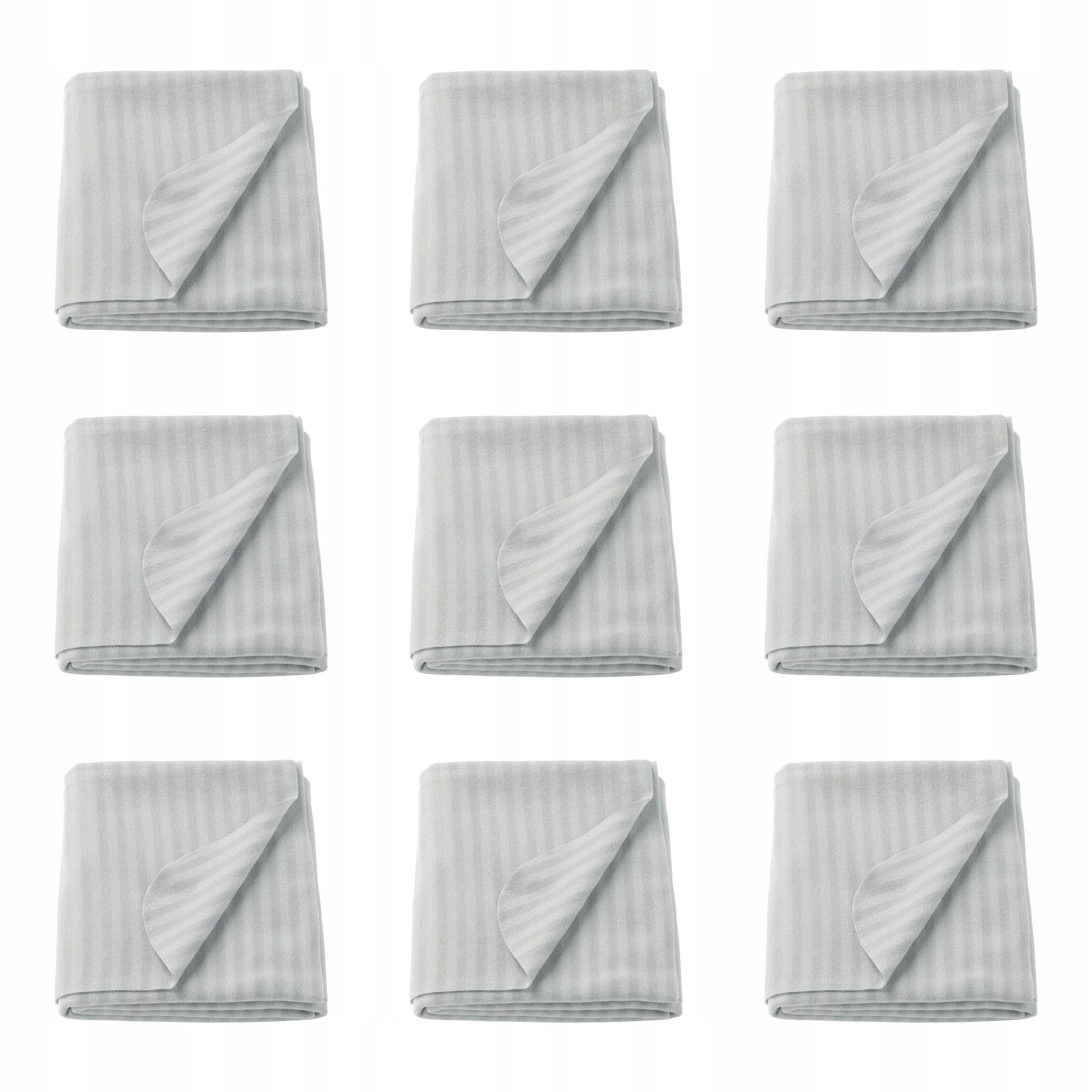 9 ks Šedý pléd 120 x 160 cm měkký fleece Vitmossa