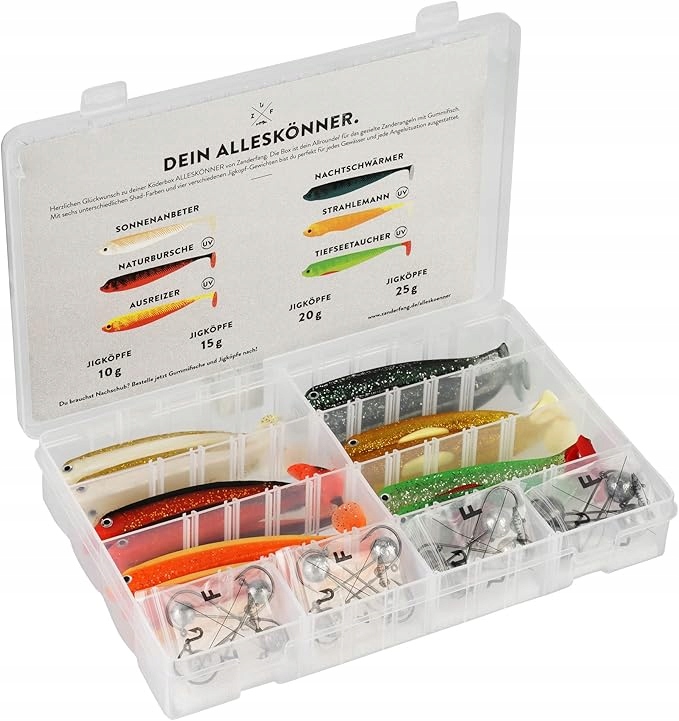 18594k22 Zanderfang 40-dílná sada měkkých návnad pro lov candátů